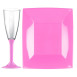 Hard Disposable TableWare Pink